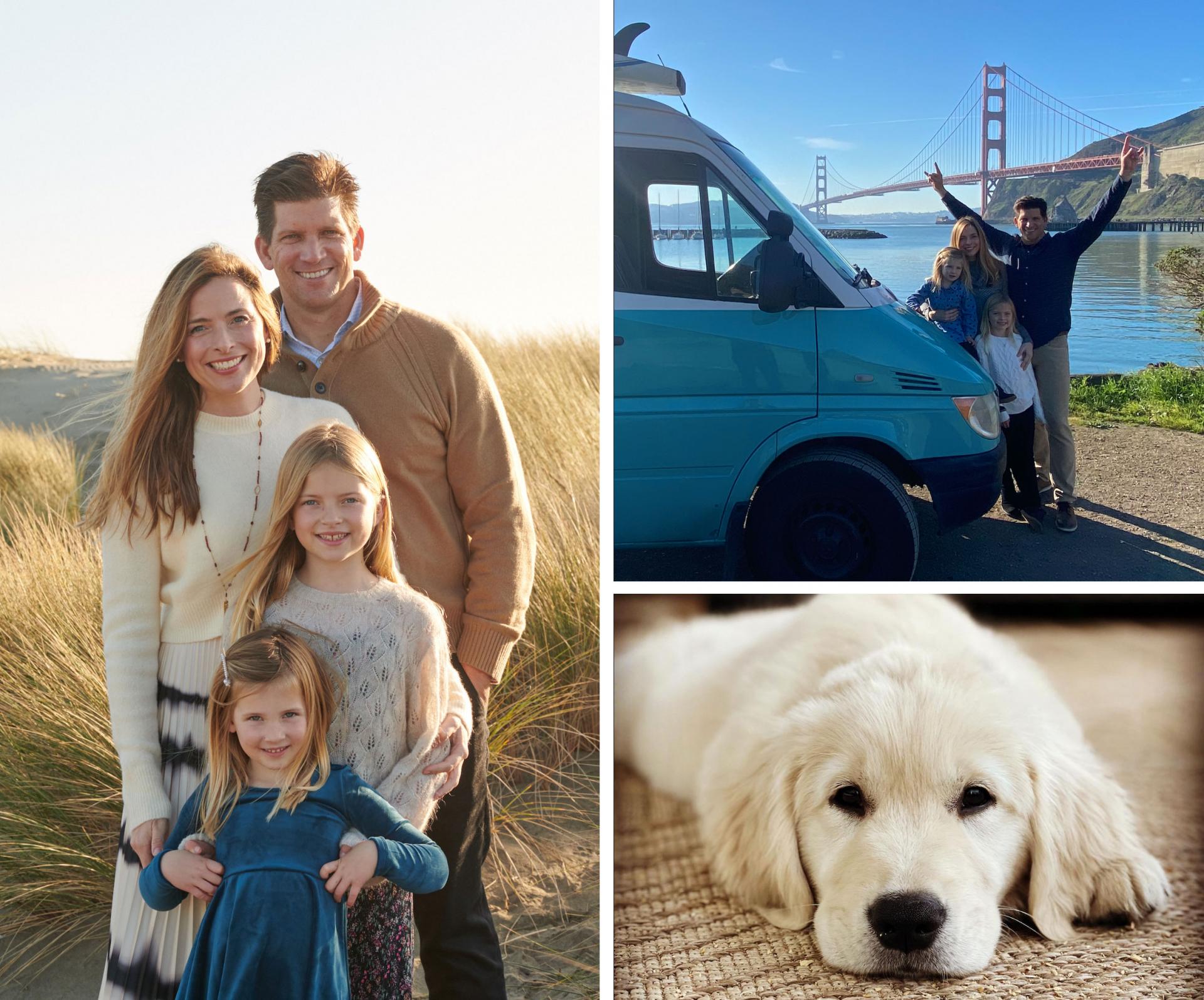 Lifestyle-collage Image collage agent Shannon Hughes and her family