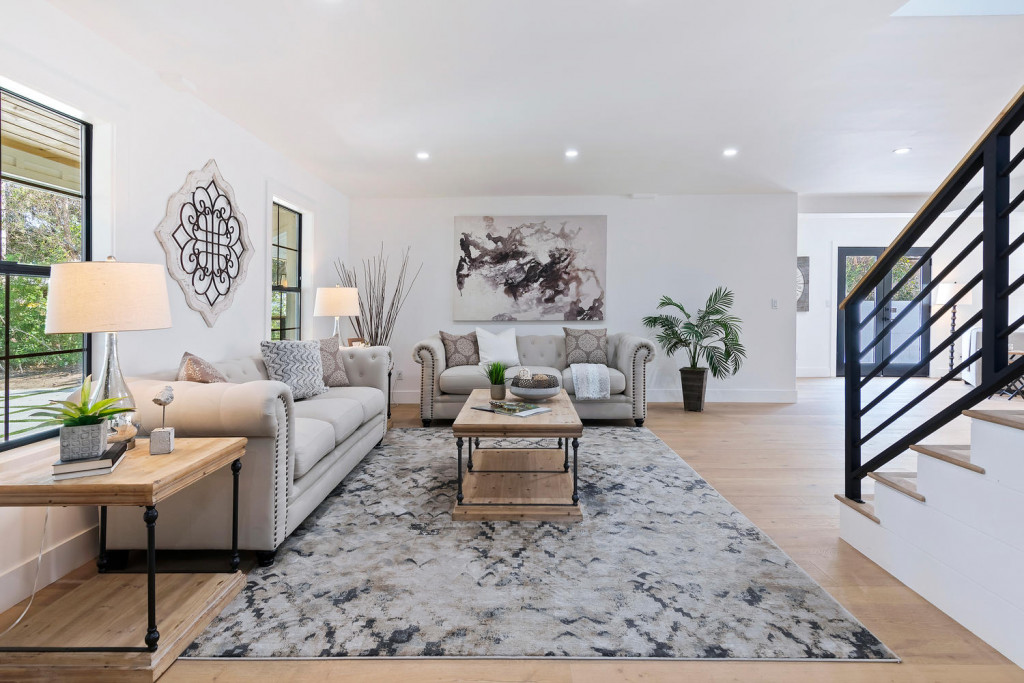 living room in farm house