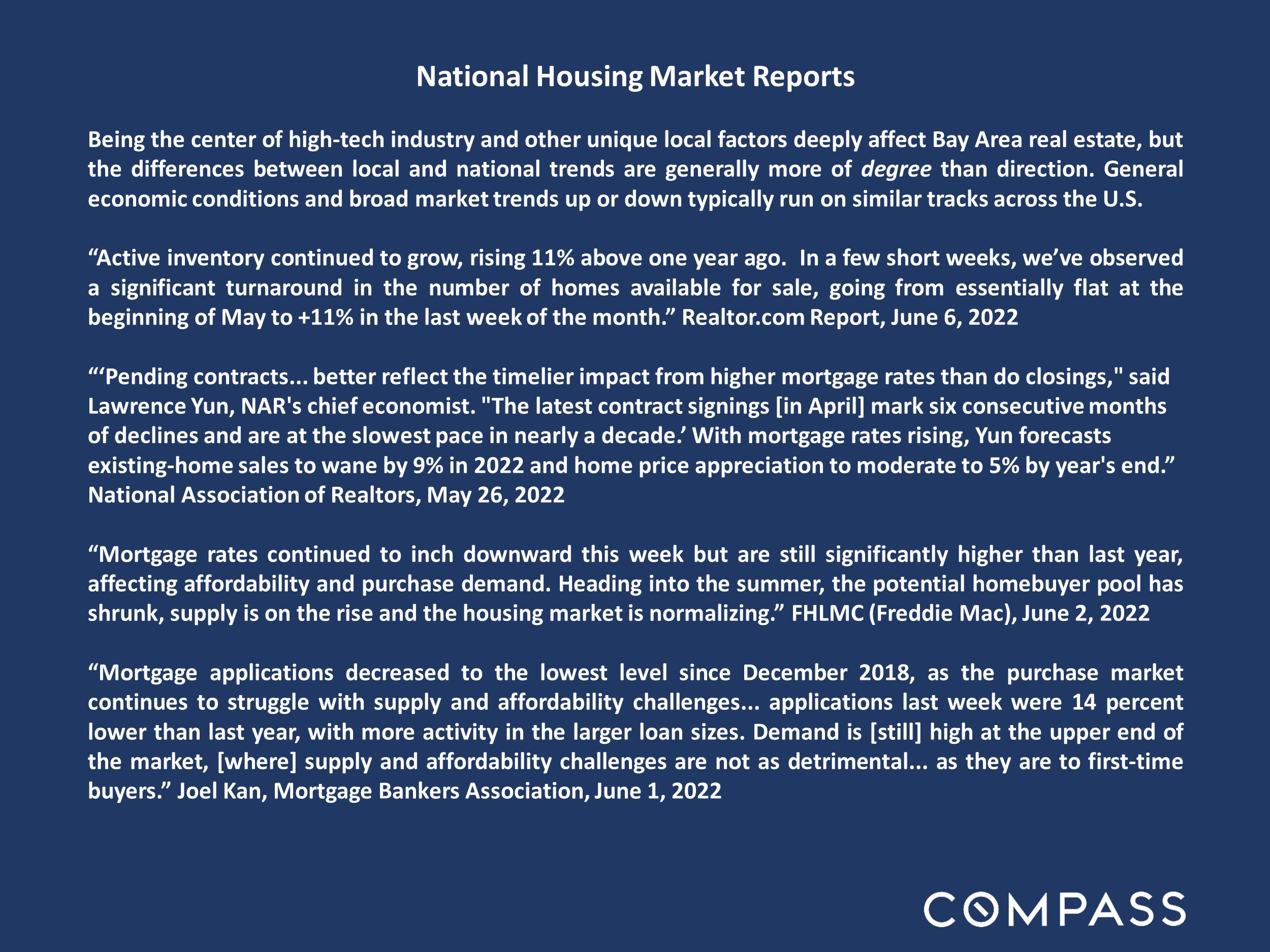 National Housing Market Reports