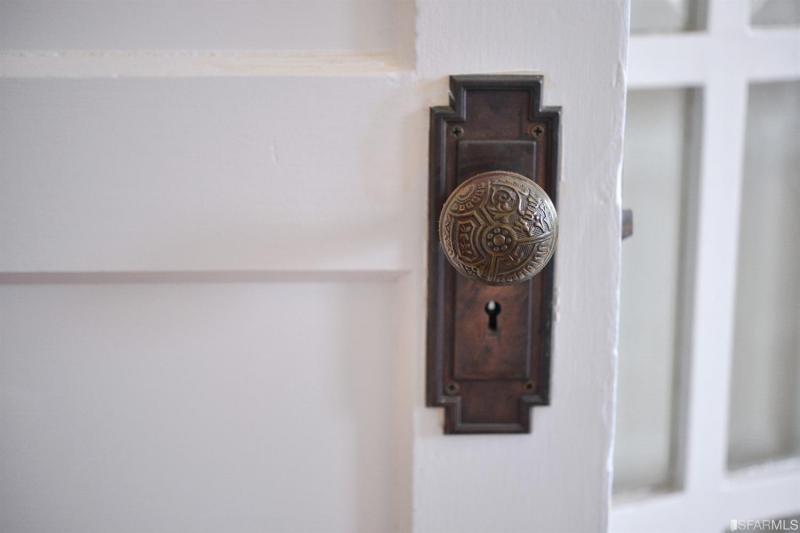 Close-up of a vintage door-nob 