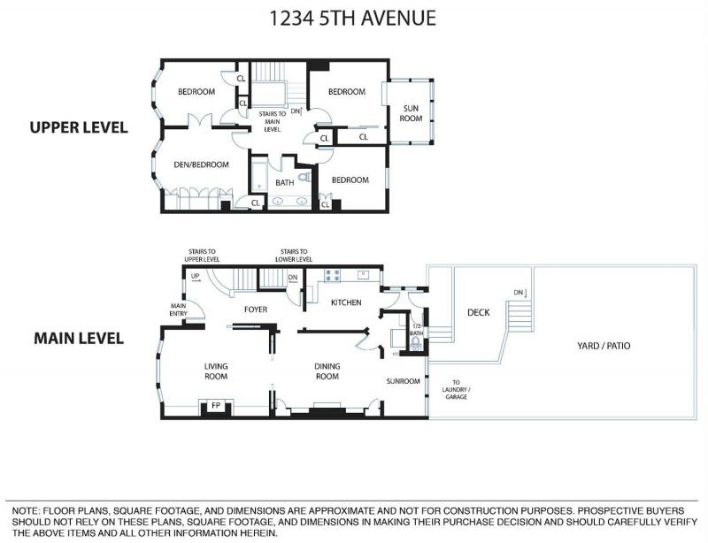Floor-plan for 1234 5th Avenue