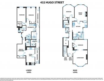 Floor plan for 432-434 Hugo Street