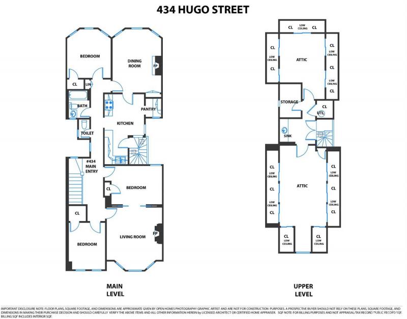 Floor plan #2 for 432-434 Hugo Street