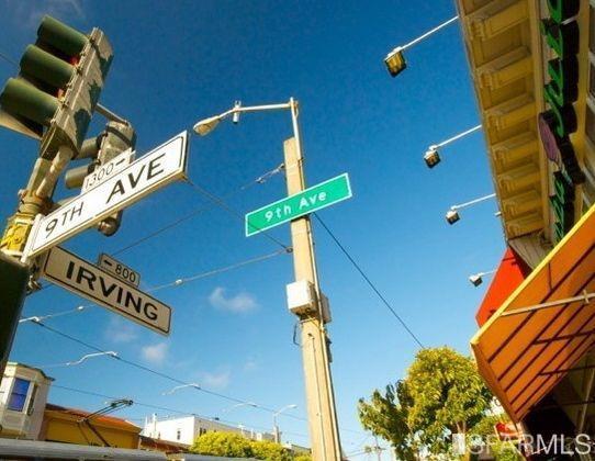 Street signs for 9th Avenue and Irving 