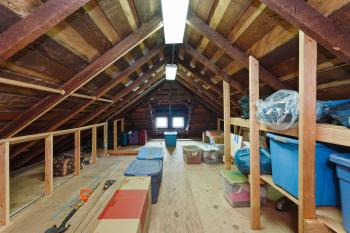 Attic area and storage space at 1231 5th Avenue