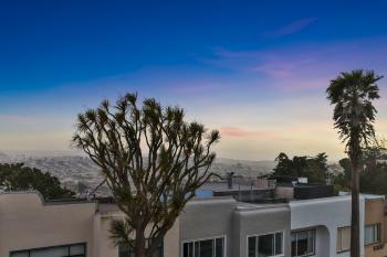 View of the San Francisco skyline from the patio of 450 Los Palmos