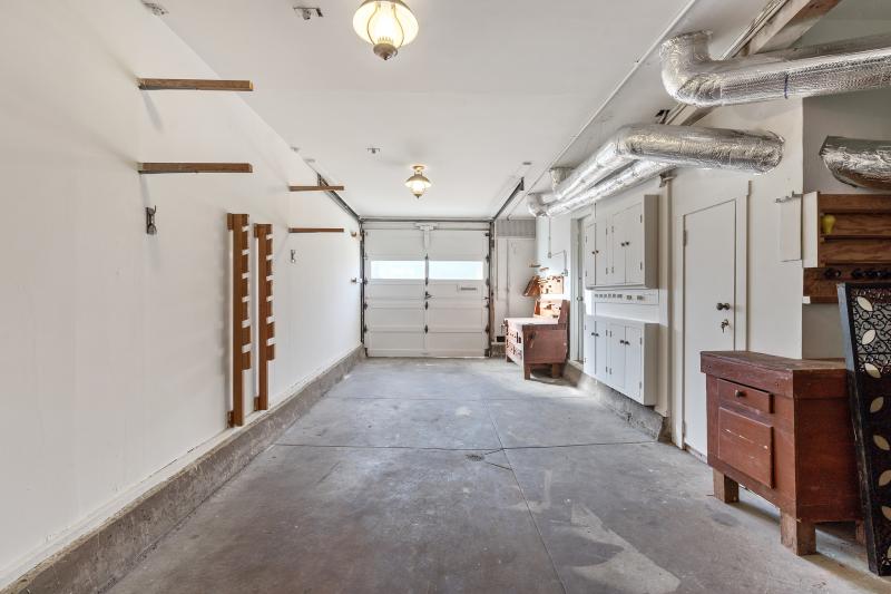 photo of inside of garage