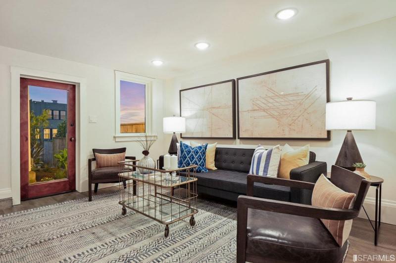 Lower level living area