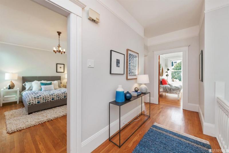 View of bedroom two via the hallway