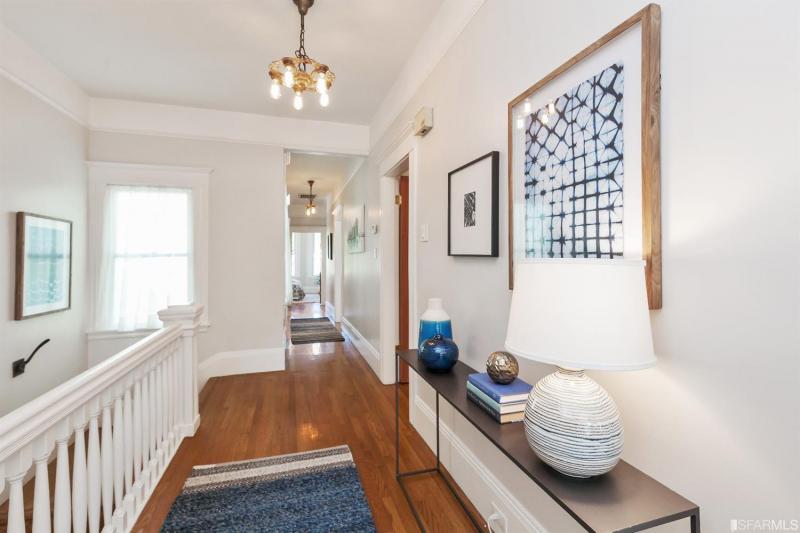 View of the upstairs hallway in 426-428 Hugo Street
