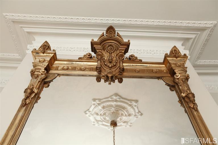Ornate gold mirror 