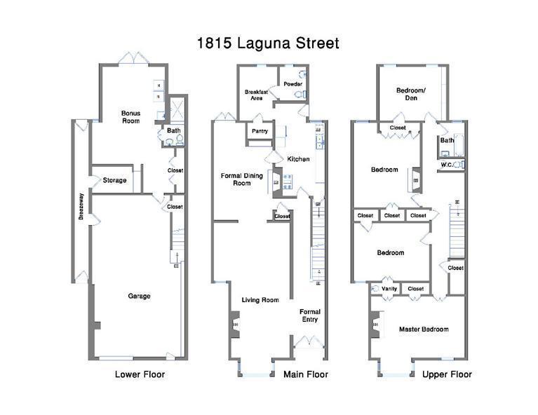 Floorplan for 1815 Laguna Street